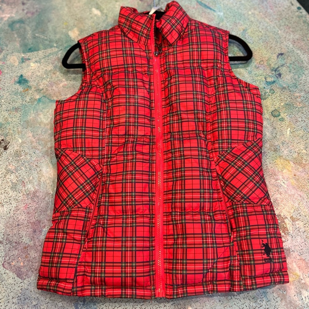 Tartan Puffer Vest